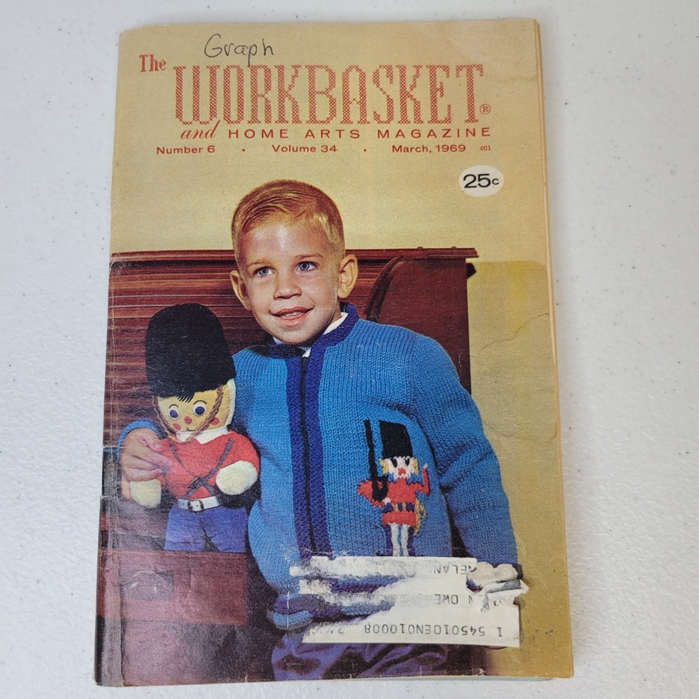 Workbasket‎ Home Arts Magazine March 1969 Vol 34 No 6 Toy Soldier Cadet Pattern
